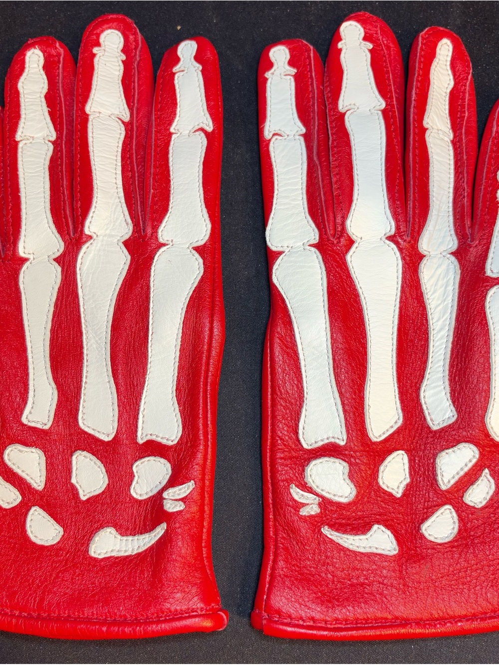 Supreme x Vanson Leathers FW17 X-Ray Skeleton Gloves